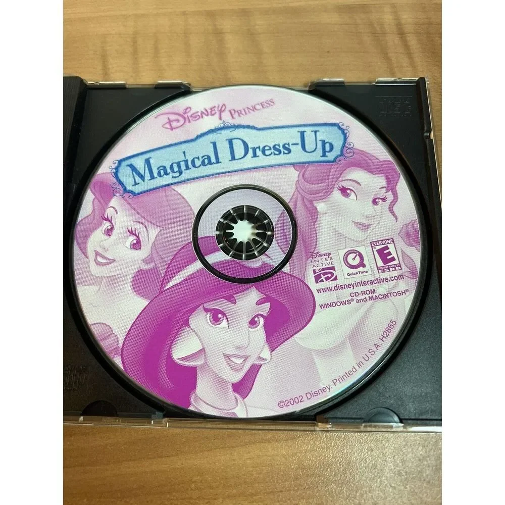 Disney Princess Magical Dress Up (PC, 2003) CD-ROM Ages 5+, COMPLETE